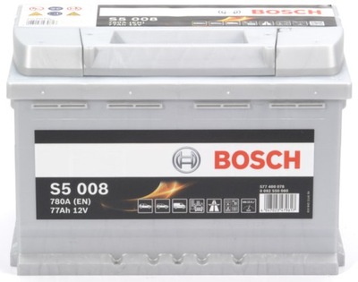 АККУМУЛЯТОР BOSCH S5 12V 77AH 780A