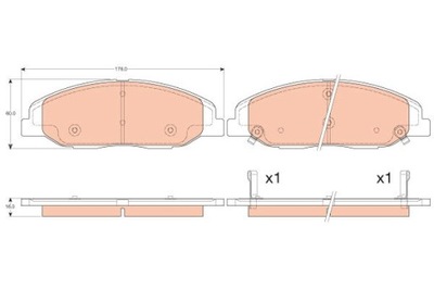 ZAPATAS DE FRENADO CADILLAC P. CTS 08-  