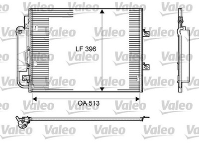 RADIATOR AIR CONDITIONER - CONDENSER 814061  