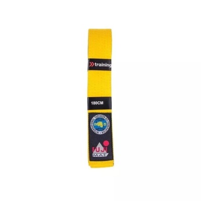 Żółty pas taekwondo ITF FUJIMAE [Długość: 140]