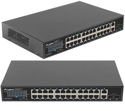 SWITCH POE 24 Port RACK 1GB POE+/2XGB 2X SFP 19 Cali 250W Gigabit ETHERNET