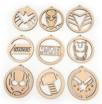 Ozdoby świąteczne - zestaw MARVEL
