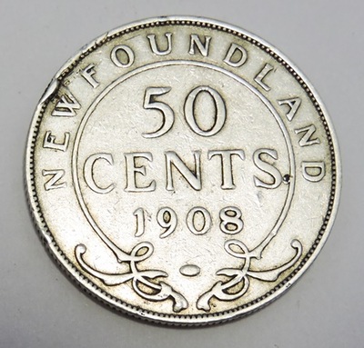 KANADA Nowa Fundlandia 50 cents 1908