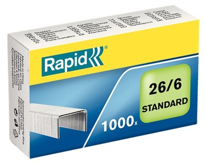 Zszywki Rapid standard 26/6, 1000 sztuk
