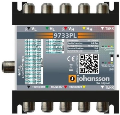 Multiswitch Unicable II Johansson 9733PL ver.2 - 5