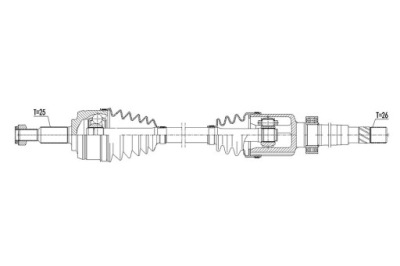 Приводной вал приводная renault captur 1.5dci 13- правый  mtm фото №1