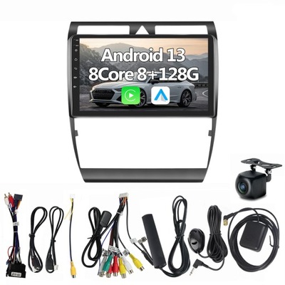2DIN RADIO AUTOMOTIVE ANDROID 13 AUDI A6 C5 1997-2004 S6 RS6  