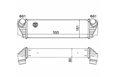 HART ІНТЕРКУЛЕР РАДІАТОР ПОВІТРЯ BMW 5 F10-F11-F18 10