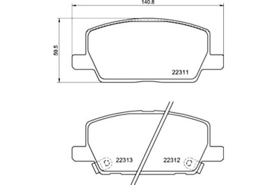 BREMBO OPEL MOKKA MOKKA X J13 06 12- VAUXHALL MOKKA MOKKA X J13 06 