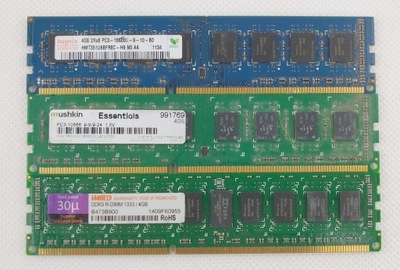 Pamięć RAM MIX DDR3 4GB PC3 10600U