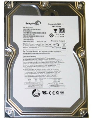 Dysk twardy 3,5" Seagate 640GB SATA II ST3640323AS