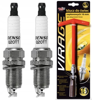 DENSO Q20TT ŽVAKĖ UŽDEGIMO + RAKTAS : ŽVAKIŲ 16MM 