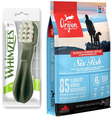 Orijen Six Fish Dog 6kg GRATIS