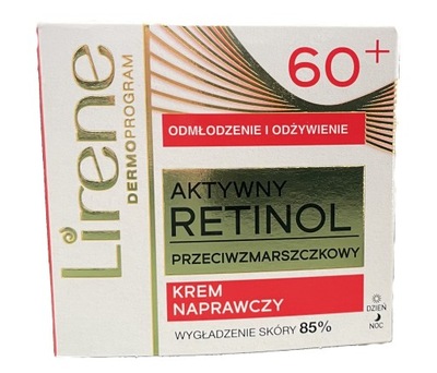 Krem odmładzający aktywny retinol Lirene 60+