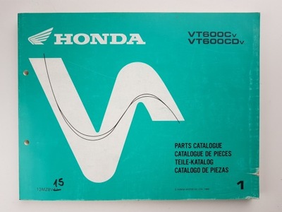 HONDA VT 600 SHADOW C CD - KATALOG PIEZAS DE REPUESTO 1996 /1  