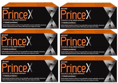 PrinceX 25 mg lek na erekcje potencje 6x4 tab.