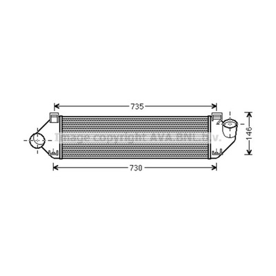 РАДИАТОР ВОЗДУХА ЗАРЯДНОГО AVA QUALITY COOLING FDA4438 фото