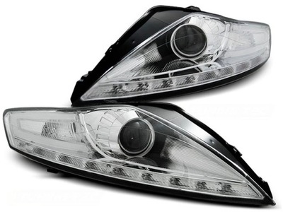 ŽIBINTAI FORD MONDEO IV MK4 07-10 DAYLIGHT CHROME LED 