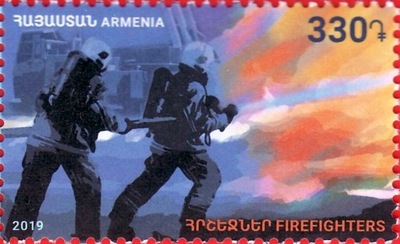 Armenia 2019 Znaczek 1113 ** straż pożarna