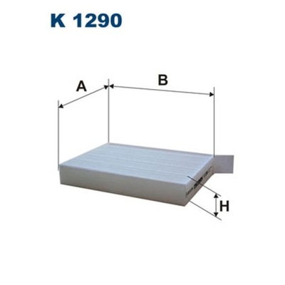 FILTR, VĖDINIMAS VIETOS PASAZERSKIEJ FILTRON K 1290 