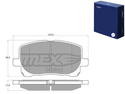 ZAPATAS DE FRENADO TOYOTA AVENSIS VERSO 01-09 TOMEX BRAKES  