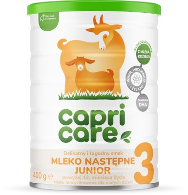 Capricare 3 Mleko następne Junior kozie 400 g