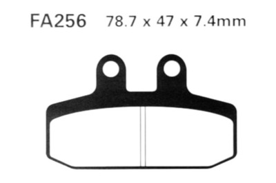КОЛОДКИ ГАЛЬМІВНІ EBC FA 256 HH HONDA NX125