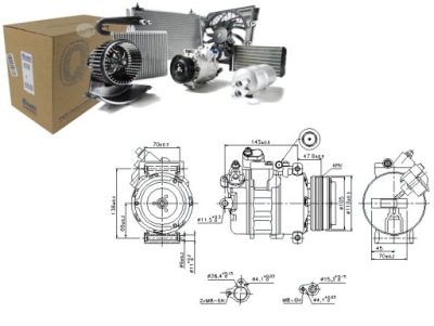 Компресор компресор кондиціонера nissens 645269180 фото №1