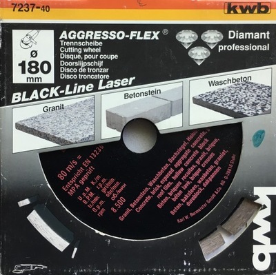 KWB Tarcza diamentowa AGGRESSO-FLEX 180mm