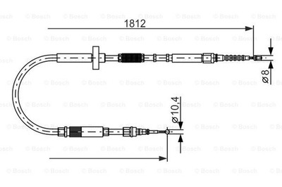 CABLE FRENOS RECZNEGO, CIEGLO BOSCH 1-987-477-659  