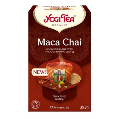 Yogi Tea, Maca Chai, Herbata z macą, 17 torebek