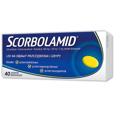 Scorbolamid x 40 tabl. przeziebienie grypa