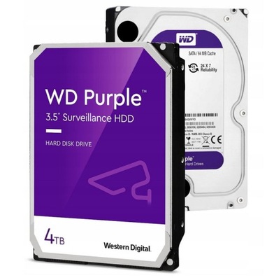 Dysk HDD WD PURPLE 4TB Western Digital Purple 4000Gb