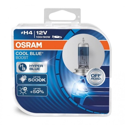 LUZ HALOGENOWA OSRAM H4 12V 100/90W P43T COOL BLUE BOOST 5500K / 2 PIEZAS  