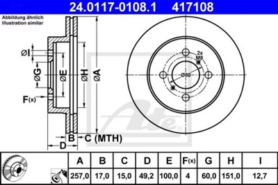 24.0117-0108.1 ДИСК HAM.ПЕРЕДНЯ SUZUKI IGNIS 00-