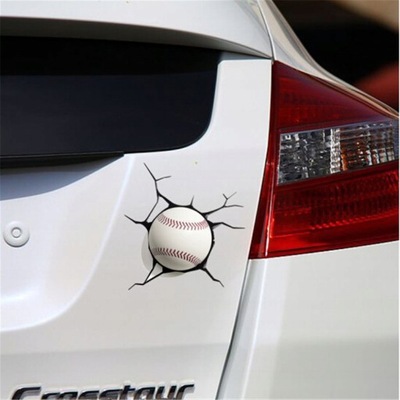 1 PC BASEBALL ROZBIJA VENTANAS COCHE AUTO PEGADURA 3DCAR  