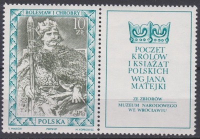 Polska Fi. 2983 ** z przywieszką - Bolesław I Chrobry