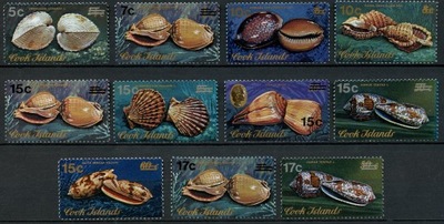 Cook Islands** Mi. 560-76 Ślimaki morskie, muszle