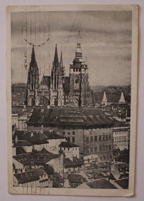 Chram sv. Vita PRAGA PRAHA CZECHOSŁOWACJA