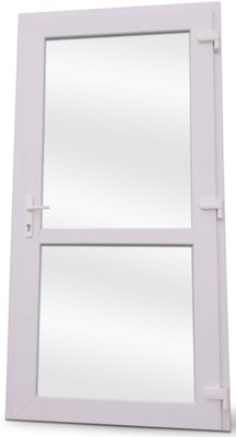 DRZWI ZEWNĘTRZNE PCV SKLEPOWE 100/200 BIAŁE