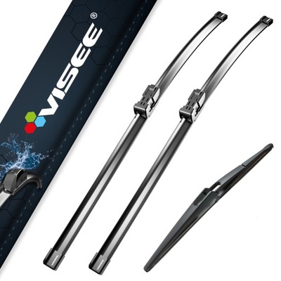 WIPER BLADES VISEE FRONT + REAR FOR PEUGEOT 308 (T7, 4A, 4C) 09.2007-08.2013  