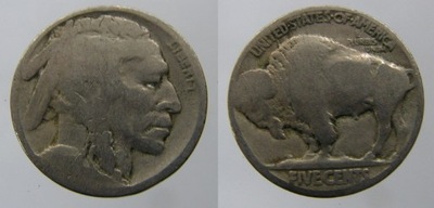 548. USA, 5 CENTÓW BIZON-INDIANIN 1913-1938
