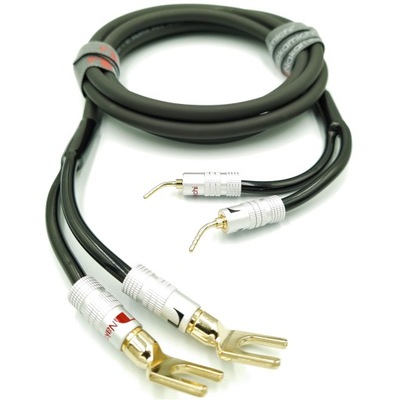 NAKAMICHI Kabel głośnikowy 2x2,5 igła widełki 2m