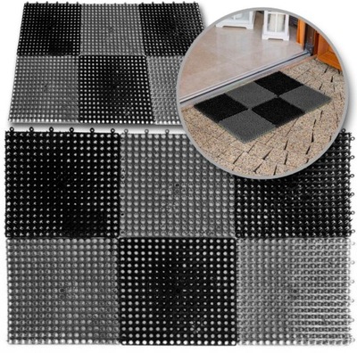 WYCIERACZKA SKŁADANA WEJŚCIOWA MATA ZEWNĘTRZNA POD DRZWI DO BUTÓW 37x56cm