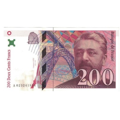 Francja, 200 Francs, Eiffel, 1996, A.023, UNC(60-6
