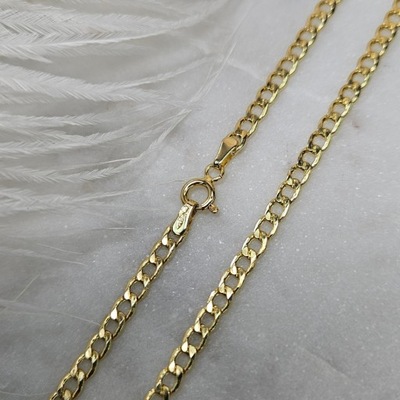 Złoty łańcuszek Pancerka Dmuchana 55 cm pr. 585