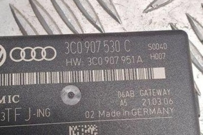 Модуль шлюз vw passat b7 alltrack 365 3c0907530e 2.0l дизель 103kw 2006 фото №1