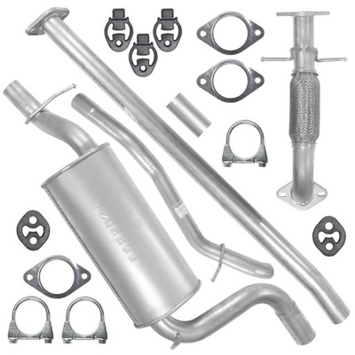 SILENCER SET FORD FOCUS II 2 MK2 1.6 TDCI UNIVERSAL  