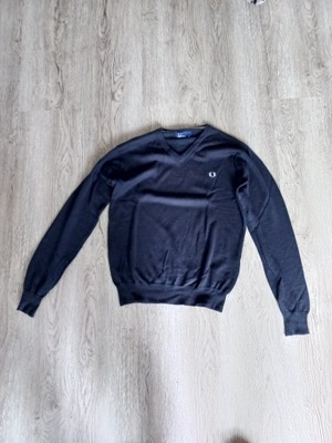 Sweter Fred Perry granatowy v-neck serek M