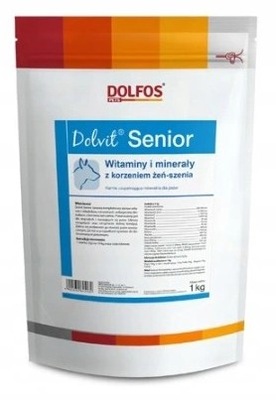 DOLVIT SENIOR 1 kg witaminy dla starszego psa proszek żeń-szeń dla psa